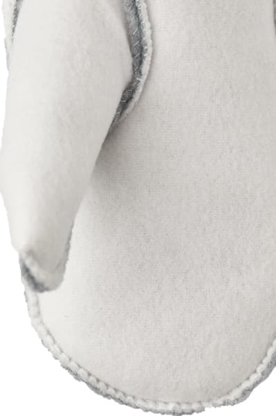Heli Ski Jr Liner Mitt Off White, view: 1