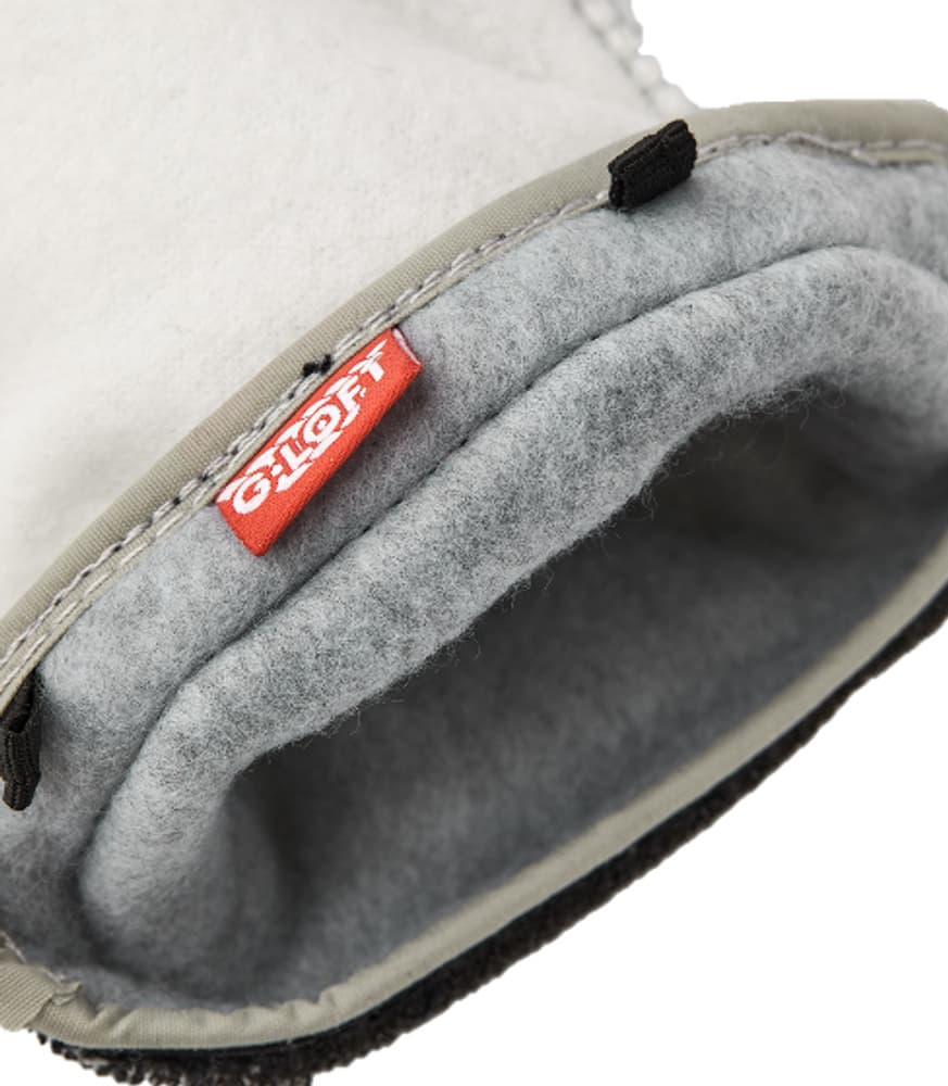 Heli Ski Jr Liner Mitt Off White, view: 2