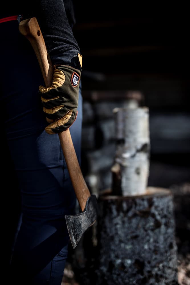 Ergo Grip Active 5-finger Dark Forest & Naturbrun, view: 6