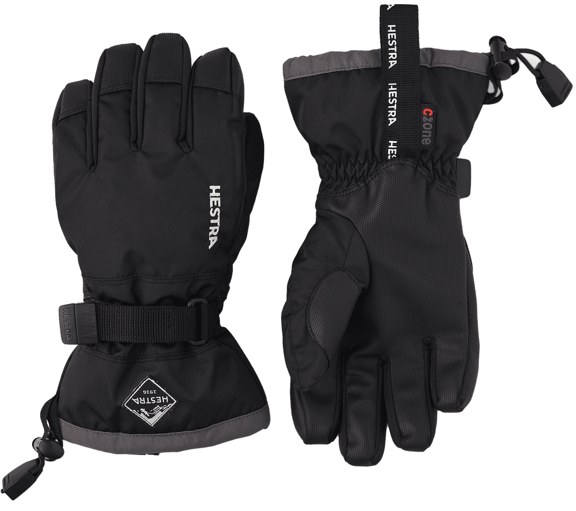 Gauntlet CZone Jr. 5-finger Svart & grafit, view: 0