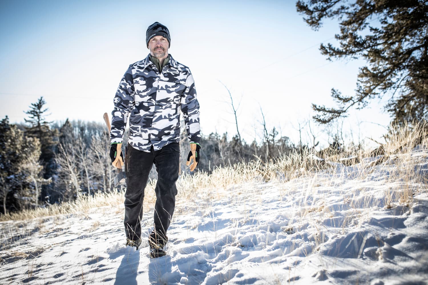 Kobolt Tan Arbetshandske, view: 5