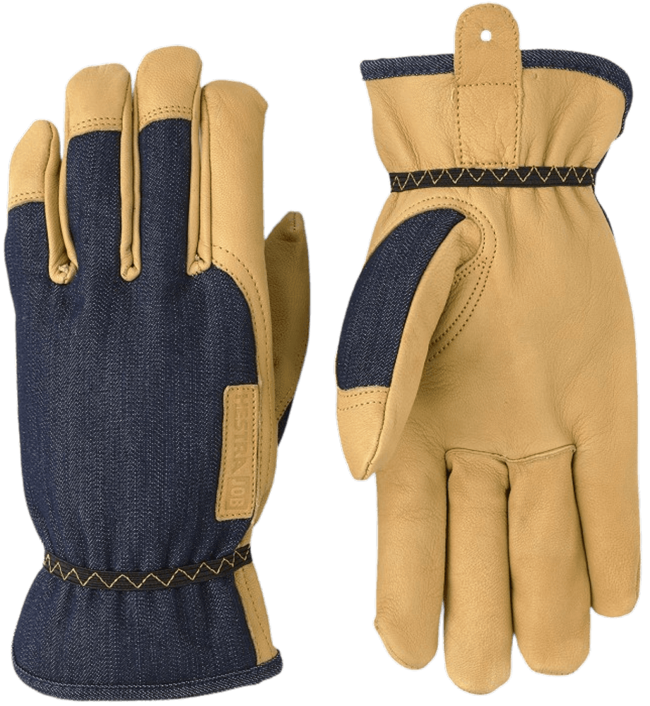 Kobolt Denim Indigo Arbetshandske, view: 0