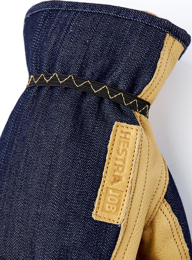 Kobolt Denim Indigo Arbetshandske, view: 2