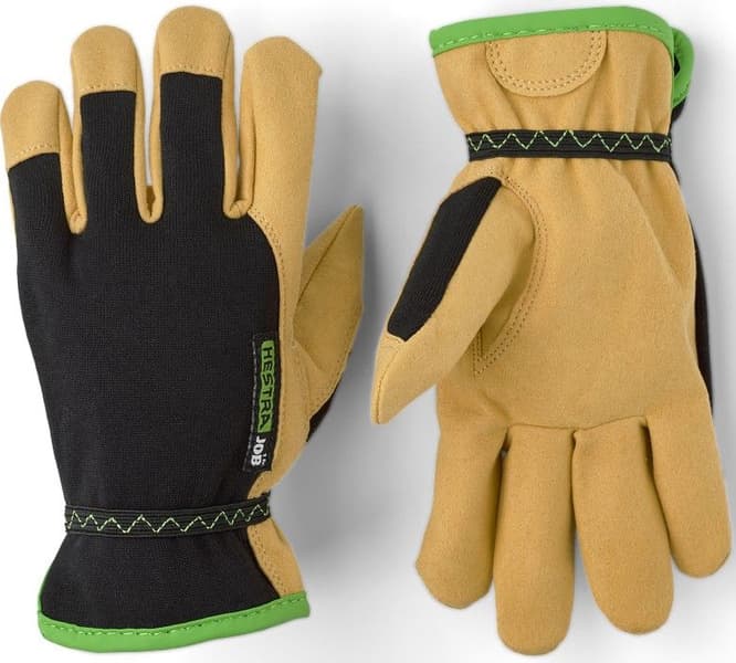 Kobolt Kids Synthetic Svart Arbetshandske, view: 1