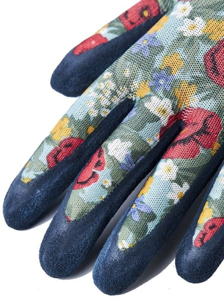 Garden Latex Dip Trädgårdshandske Röd Print/Mellanblå, view: 2