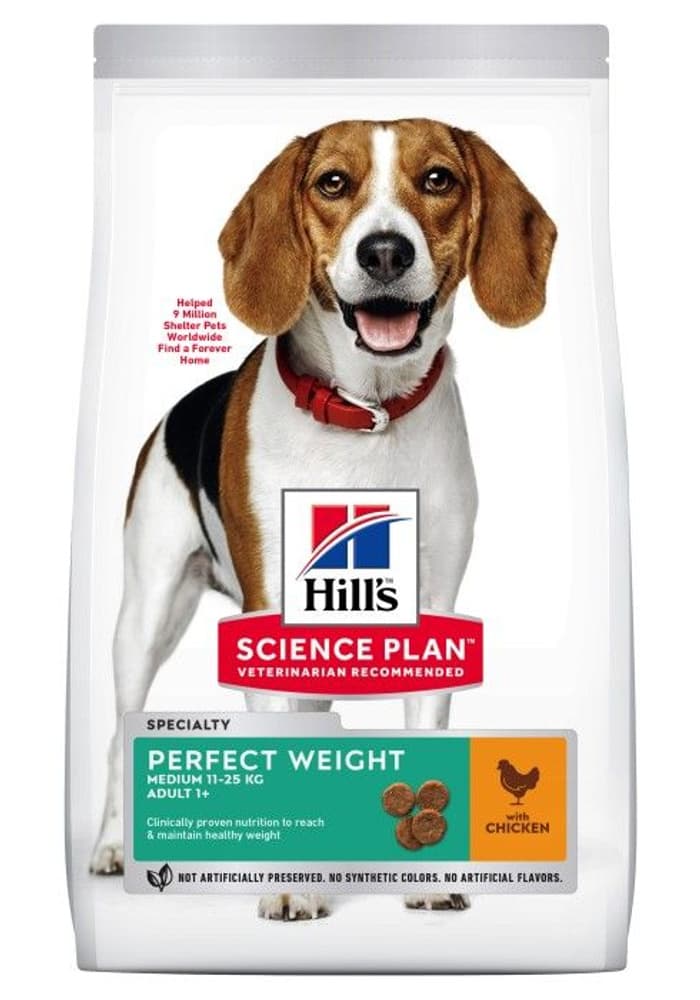 Hills Canine Adult Perfect Weight Medium Chicken 12kg, view: 0