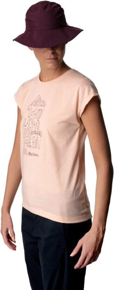 W's Up Message Tee Beach Peach, view: 2