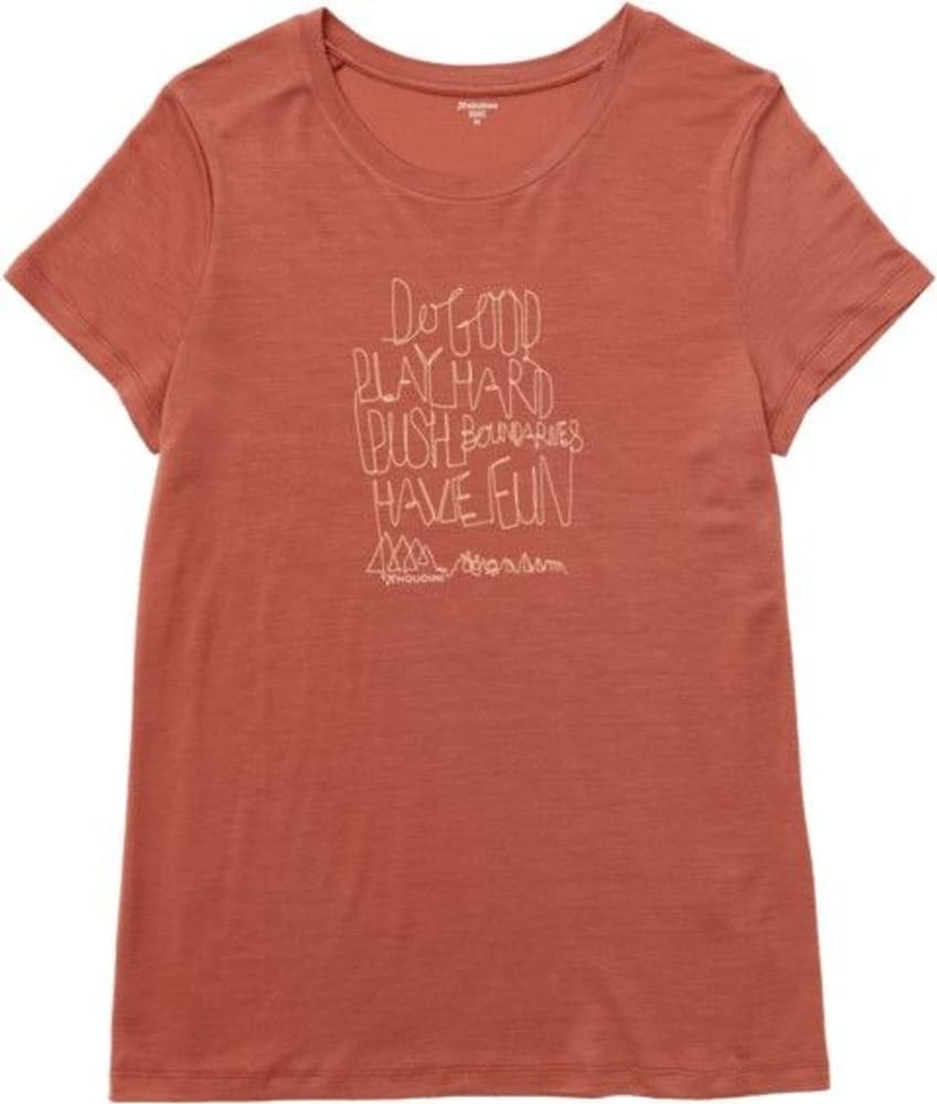 W's Tree Message Tee Desert Rock Red, view: 0