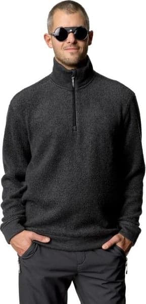 M's Alto Half Zip Merino Mix True Black, view: 1