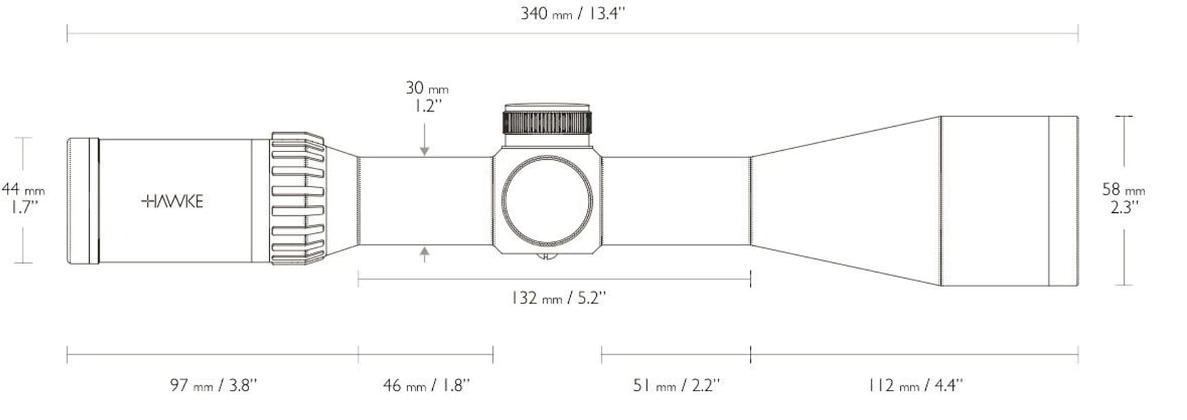 Endurance 30WA 2.5-10x50LR Dot Belyst, view: 2
