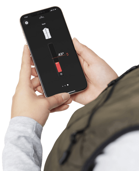 W's Heated Outdoor Vest Black, view: 2