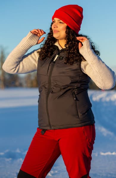 W's Heated Outdoor Vest Black, view: 3