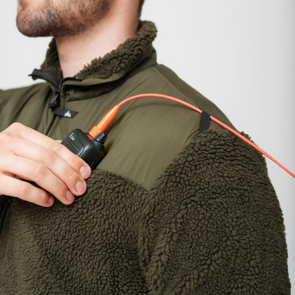 M's Heated Pile Fleece Olive Green, view: 4