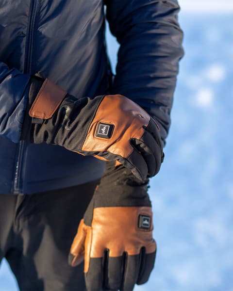 Heated Outdoor Gloves Black Unisex, view: 4