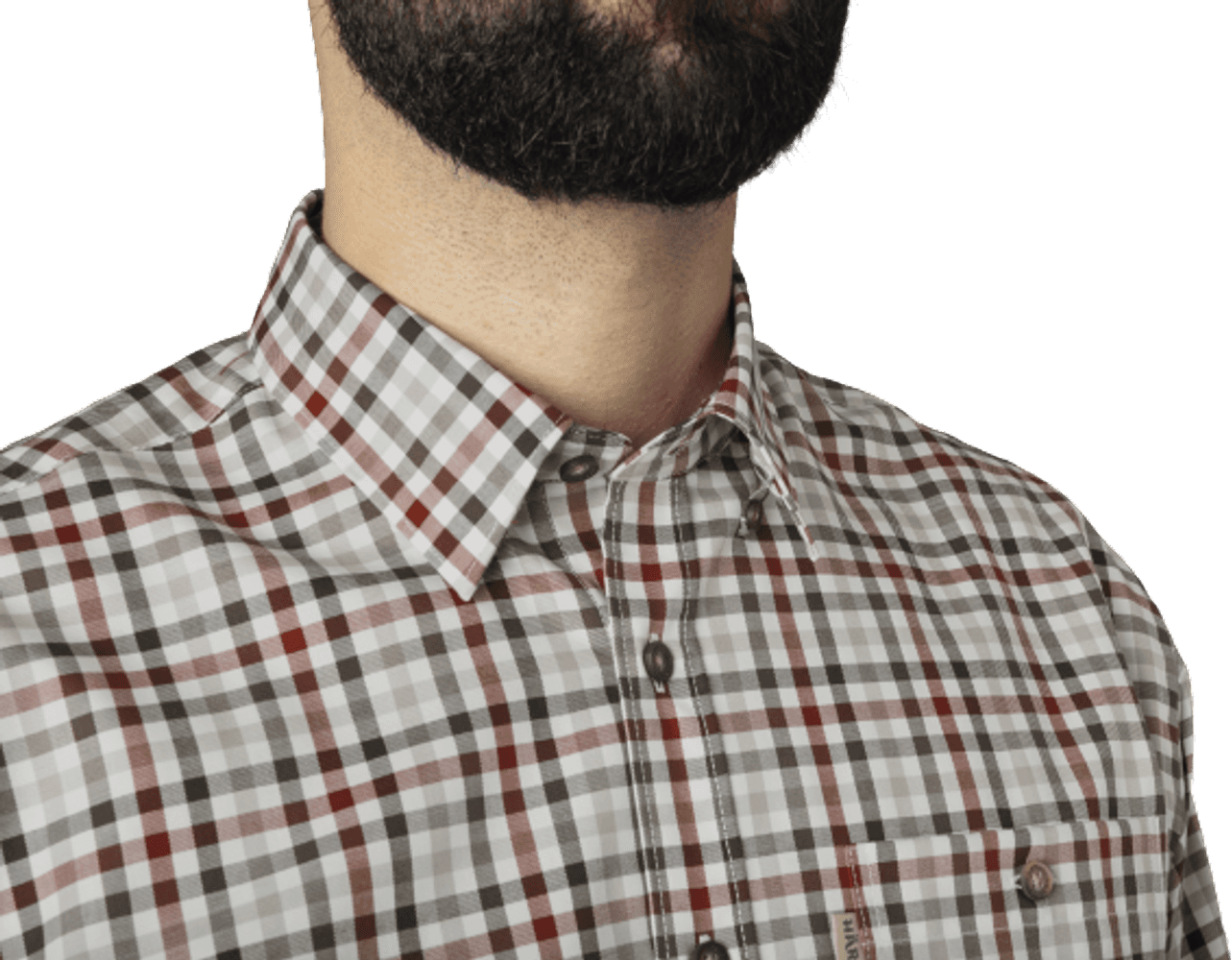 Milford Shirt Bloodstone Red/White, view: 3