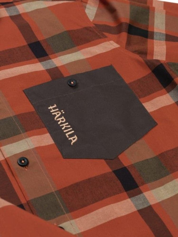 Amlet L/S Skjorta Dark Burnt Orange, view: 3