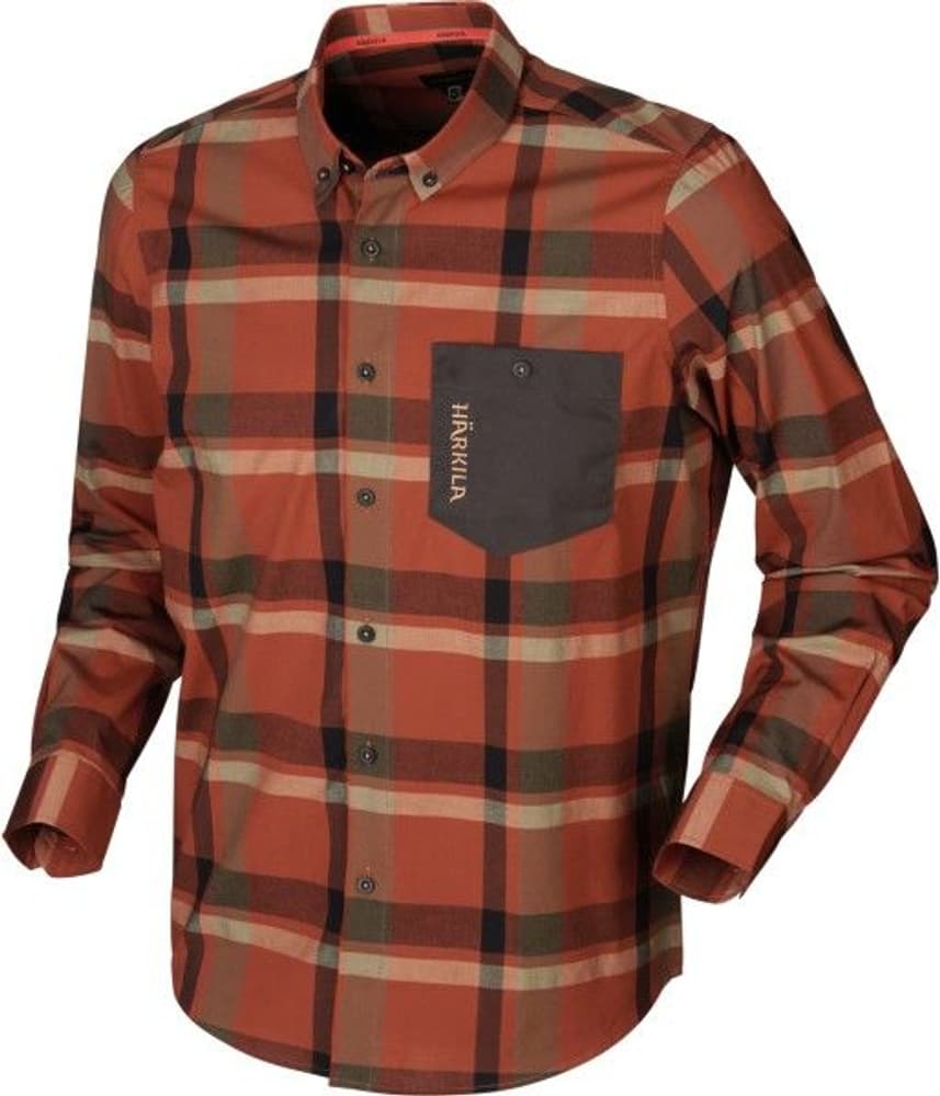 Amlet L/S Skjorta Dark Burnt Orange, view: 0