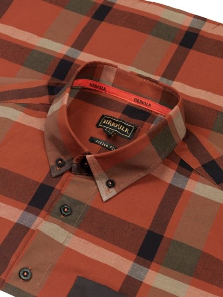 Amlet L/S Skjorta Dark Burnt Orange, view: 2