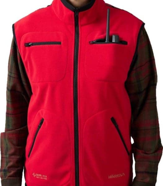 Kamko Fleece Vest Brown/Red, view: 5