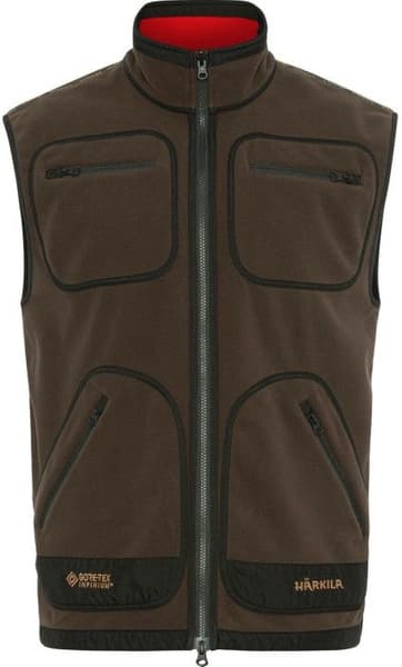 Kamko Fleece Vest Brown/Red, view: 0