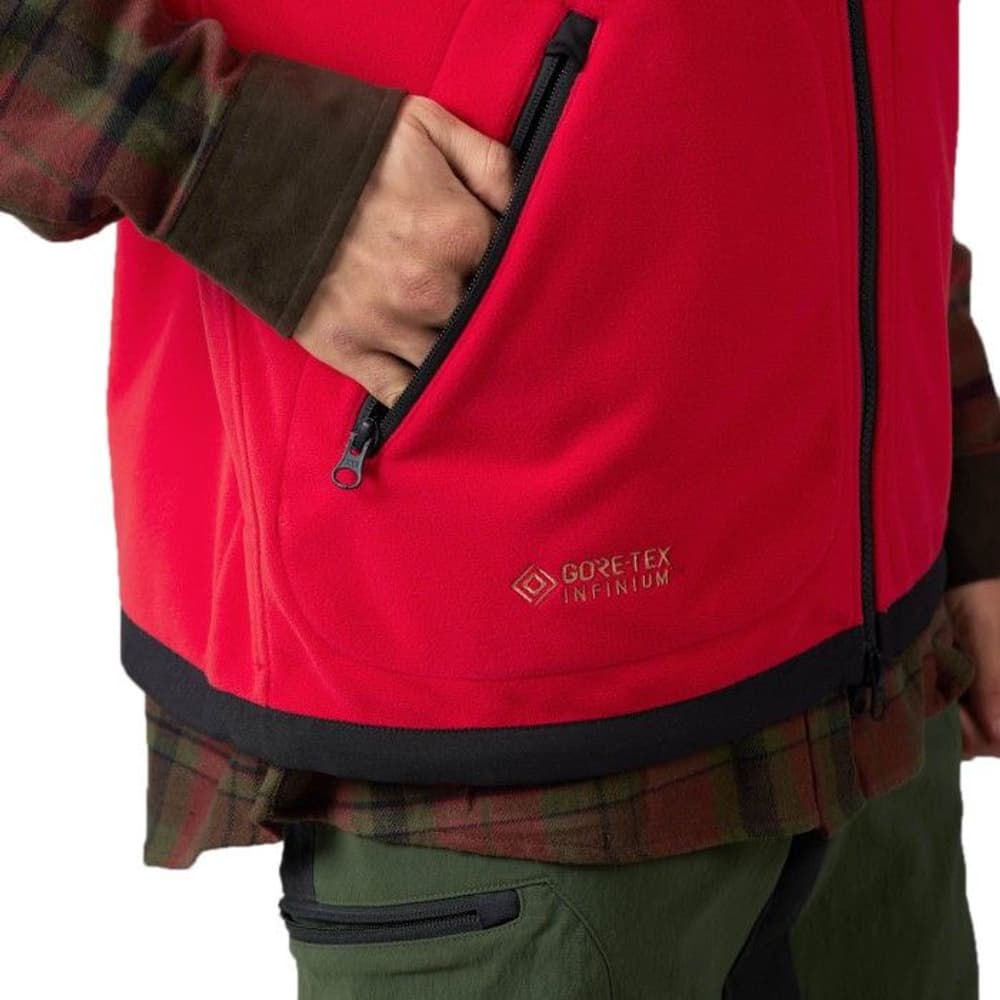 Kamko Fleece Vest Brown/Red, view: 6