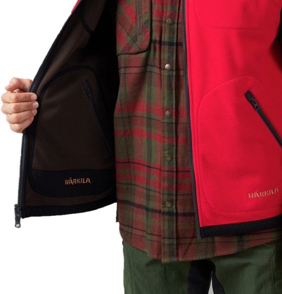 Kamko Fleece Vest Brown/Red, view: 4