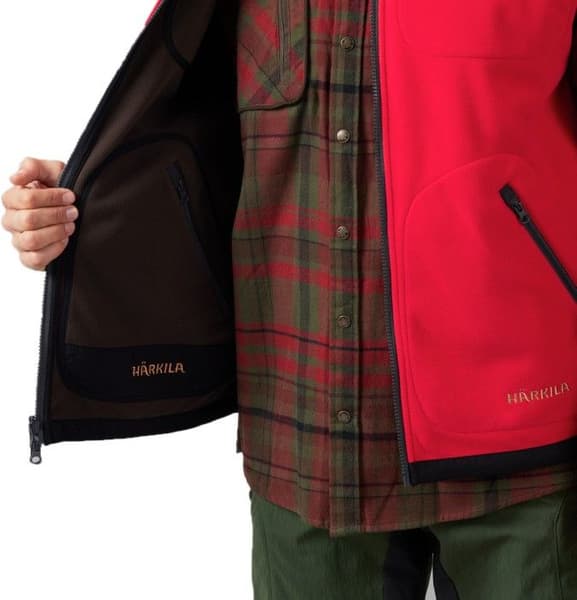 Kamko Fleece Vest Brown/Red, view: 4