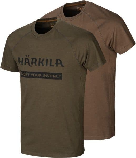 Logo T-Shirt 2-Pack Willow Green/Slate Brown, view: 0