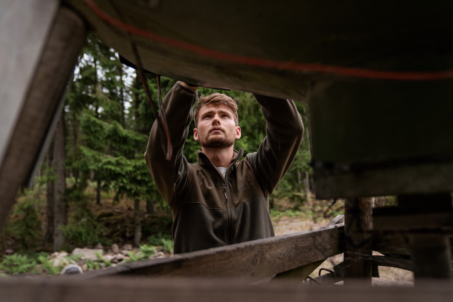 Fjell Fleece Jacket Shadow Brown, view: 4