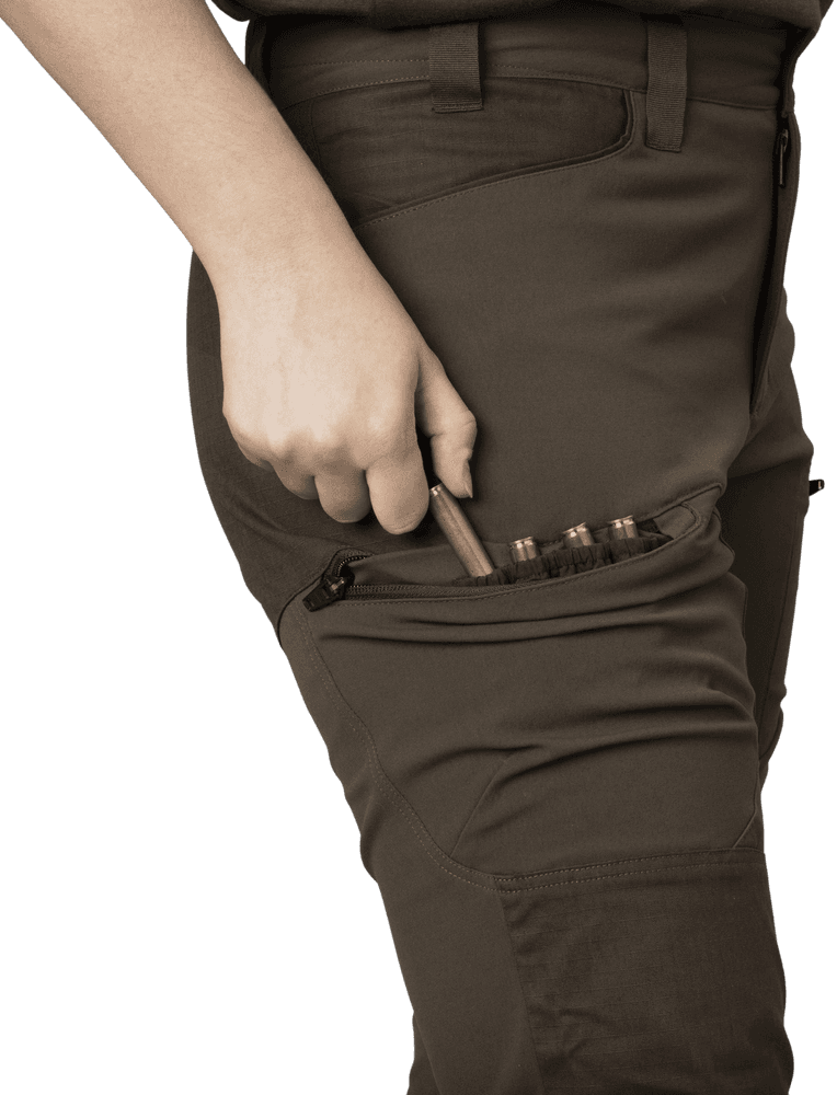 Runa Trouser Women Brown/Willow Green, view: 3