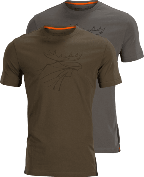 Graphic T-shirt 2-pack Brown Granite/Phantom, view: 0