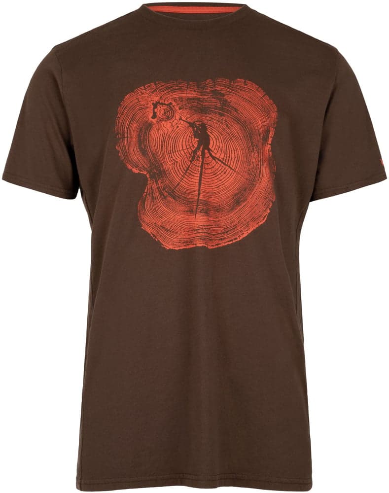 Bullseye Wood T-shirt Slate Brown, view: 0