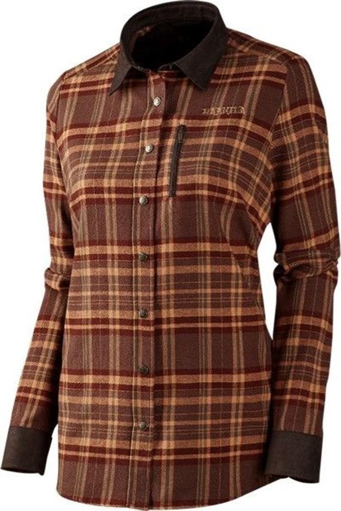 W's Pajala Cotton Shirt Red/Brown, view: 0