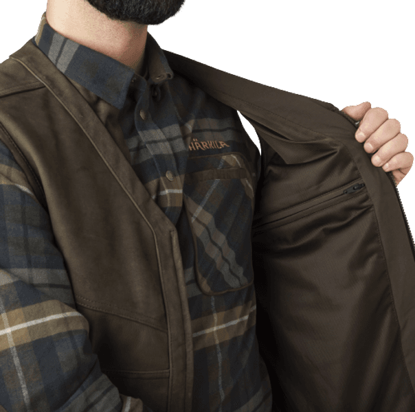 Pro Hunter Leather Vest Willow Green, view: 6