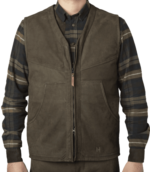 Pro Hunter Leather Vest Willow Green, view: 3