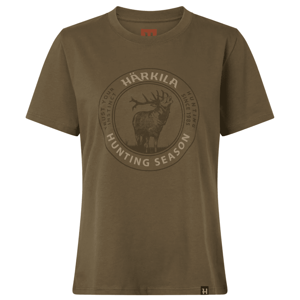 Stag Badge S/S T-Shirt Women Beech, view: 0