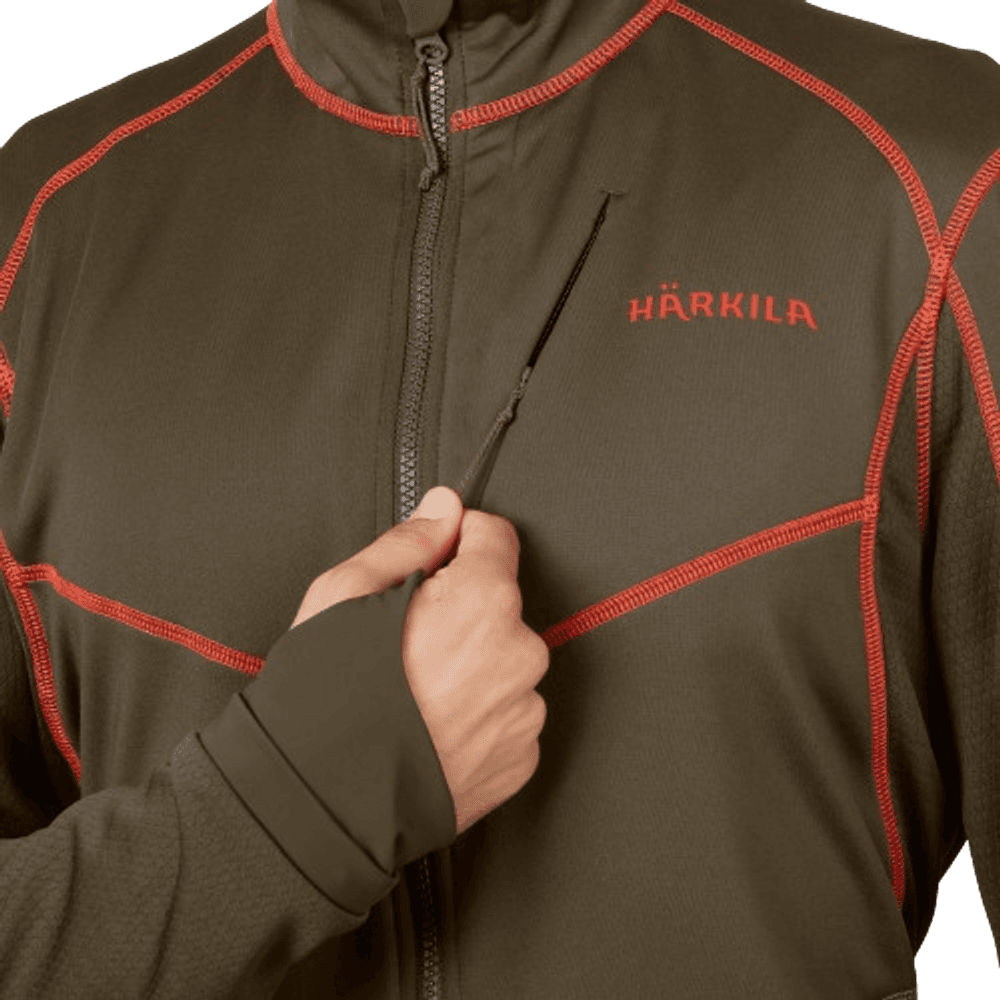 Scandinavian Fleece Jacket Willow Green/Shadow Brown, view: 2