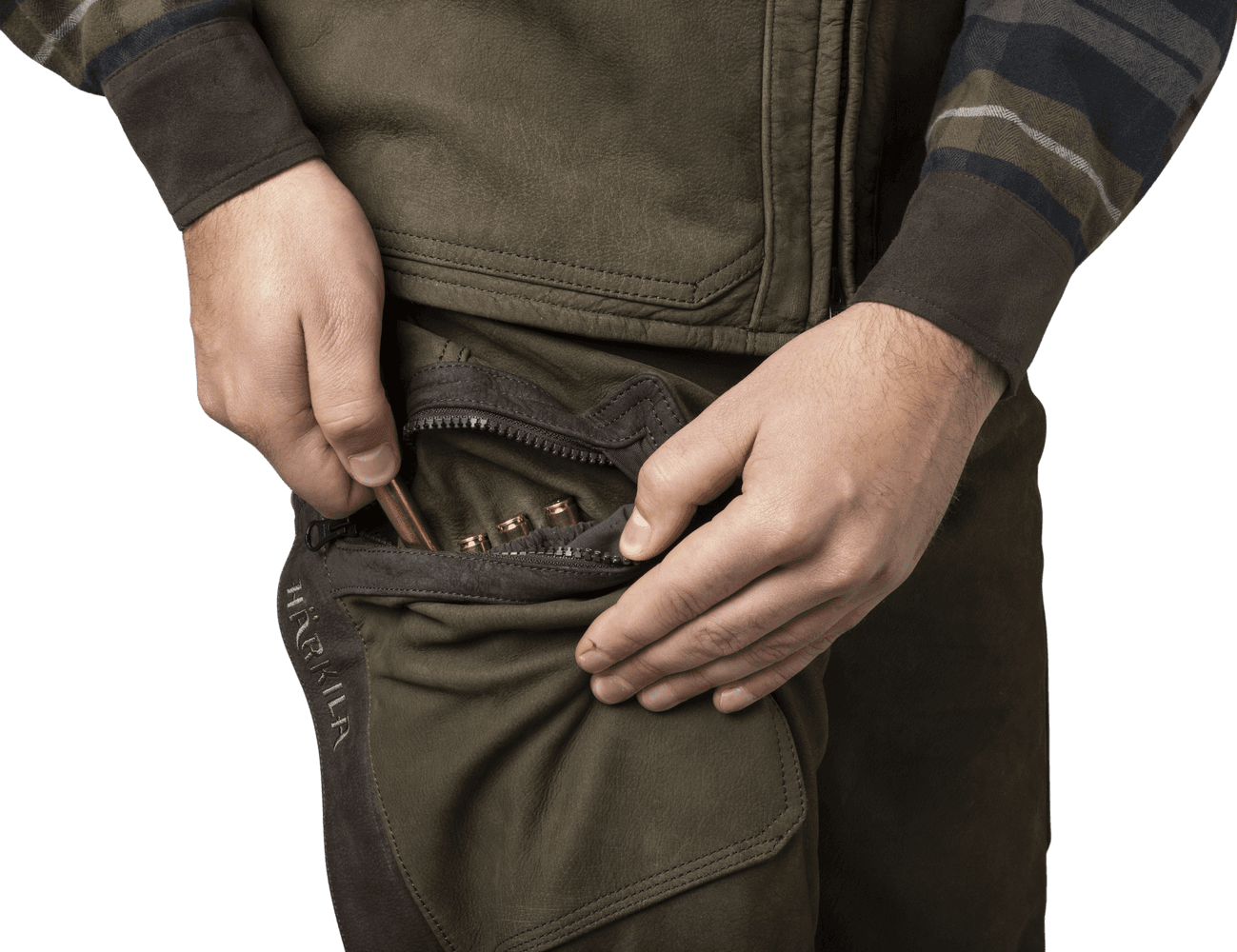 Pro Hunter Leather Trousers Willow Green, view: 5