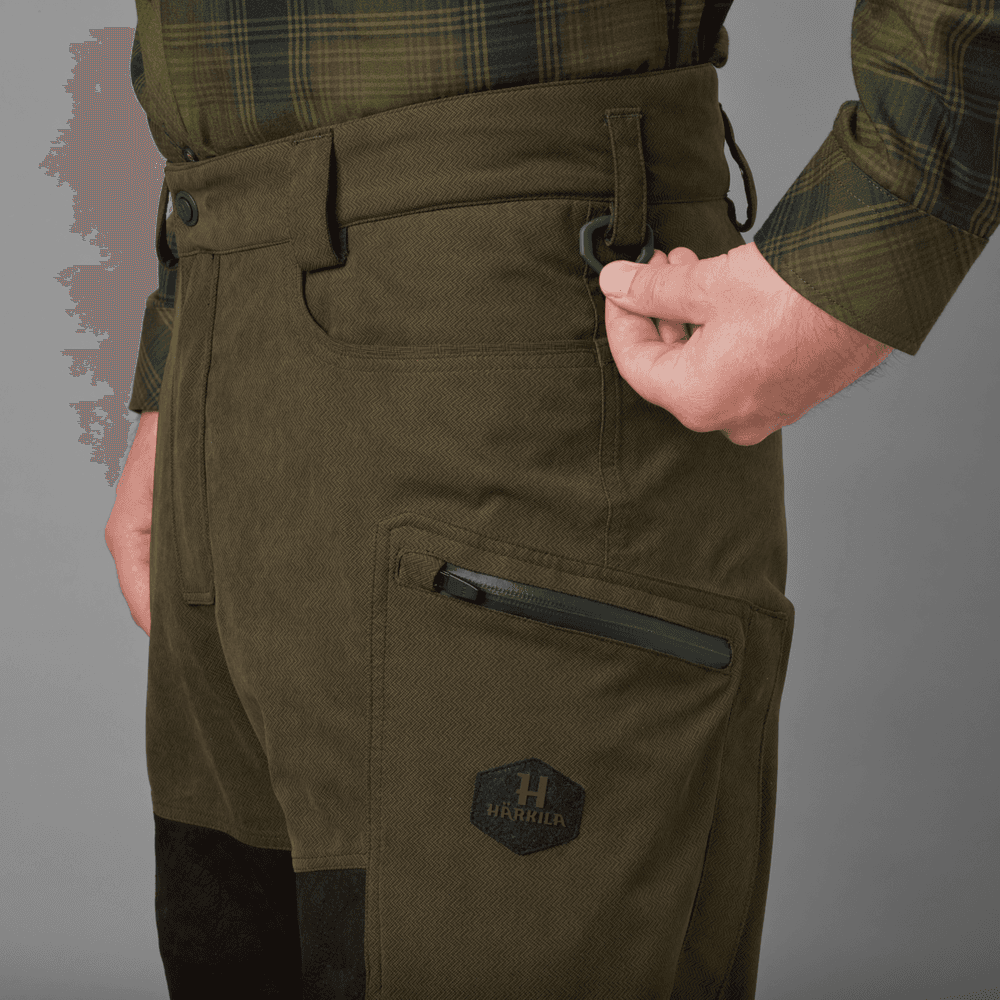 Driven Hunt HWS Leather Trousers Willow Green/Shadow Brown, view: 3