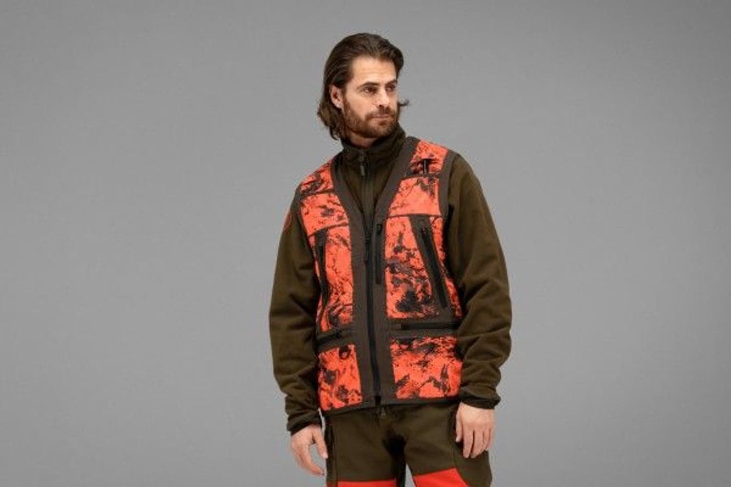 Wildboar Pro Safety Väst AXIS MSP® Orange Blaze/Shadow brown, view: 2