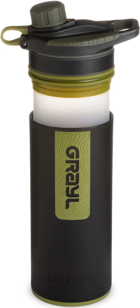 GeoPress Purifier Bottle Camo Black, view: 1