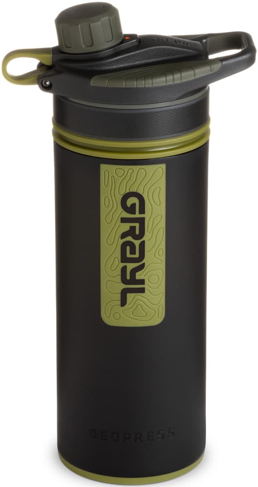 GeoPress Purifier Bottle Camo Black, view: 0