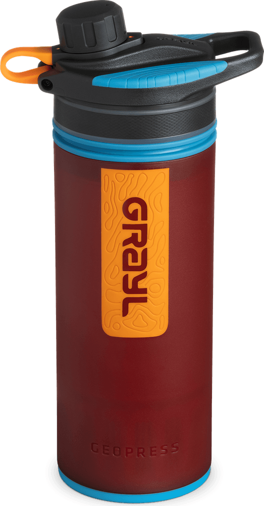 GeoPress Purifier Bottle Wanderer Red, view: 0