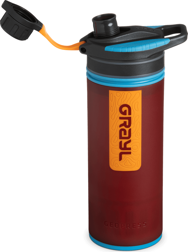 GeoPress Purifier Bottle Wanderer Red, view: 1