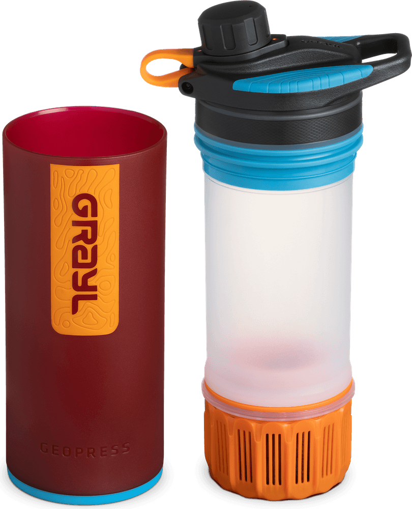 GeoPress Purifier Bottle Wanderer Red, view: 3