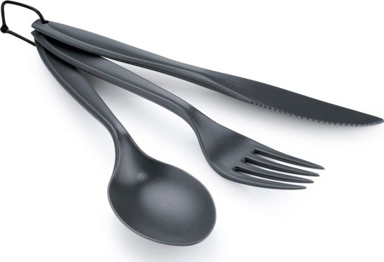 3 Pcs Ring Cutlery Set Grey, view: 0