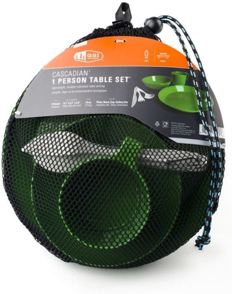Cascadian 1 Person Table Set Green, view: 1