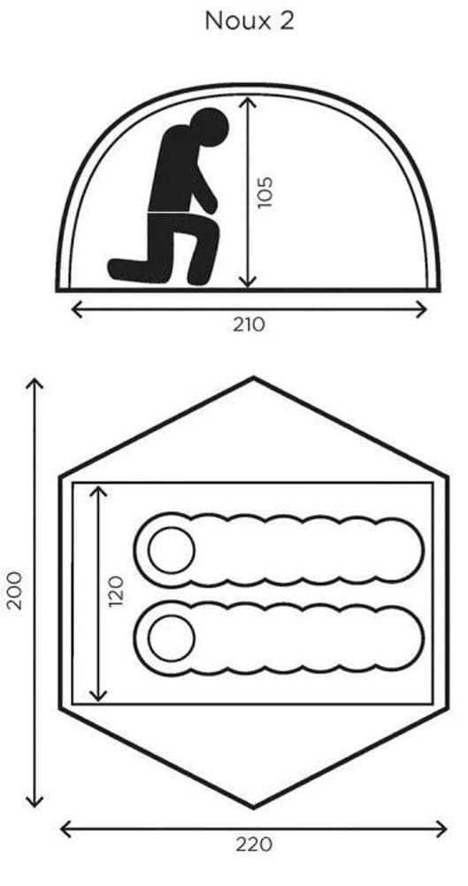 Noux Lite 2P Tent, view: 2