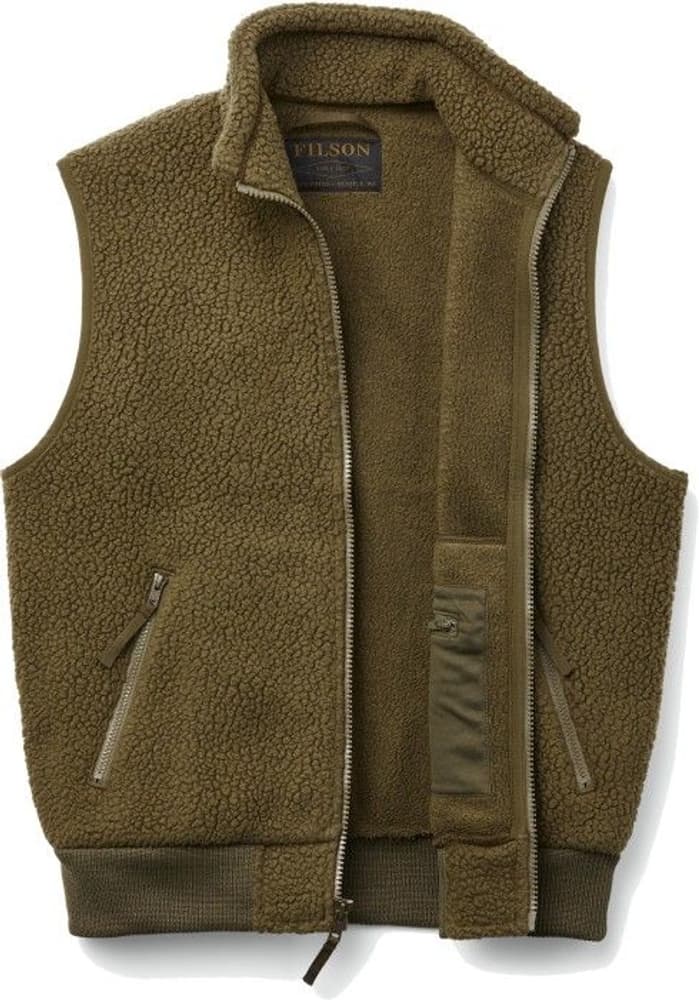 Sherpa Fleece Vest Marsh Olive, view: 2