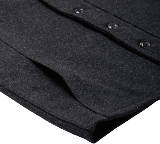 M's Mackinaw Wool Vest Charcoal, view: 3